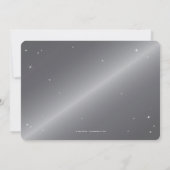 Silver-Gray Diamond Spider Web-Halloween-Party Einladung (Rückseite)