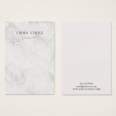 Silver Gray & Dusty Pink Palm ・ Nekklace Display (Vorne & Hinten)