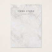 Silver Gray & Dusty Pink Palm ・ Nekklace Display (Vorderseite)