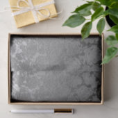 Silver Gray Elegant Metallic Sukkulentes Muster Seidenpapier (Geschenk)