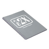 Silver Gray Funky Class Year Notebook Notizblock (Rechte Seite)