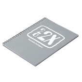 Silver Gray Funky Class Year Notebook Notizblock (Linke Seite)