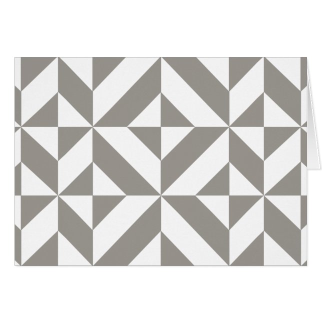 Silver Gray Geometric Deko Cube Pattern (Vorderseite (Horizontal))