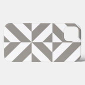 Silver Gray Geometric Deko Cube Pattern Case-Mate iPhone Hülle (Rückseite (Horizontal))