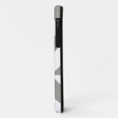 Silver Gray Geometric Deko Cube Pattern Case-Mate iPhone Hülle (Hinten/Links)
