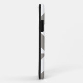 Silver Gray Geometric Deko Cube Pattern Case-Mate iPhone Hülle (Hinten/Rechts)