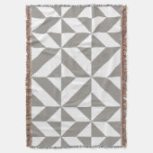 Silver Gray Geometric Deko Cube Pattern Decke (Vorderseite Vertikal)