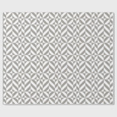 Silver Gray Geometric Deko Cube Pattern Geschenkpapier (Flach)