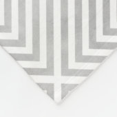 Silver Gray Geometric Design auf einer beliebigen  Fleecedecke (Ecke)