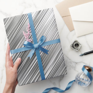 Silver Gray Geschenkpapier