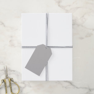 Silver Gray Gift Tags Geschenkanhänger