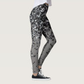 Silver Gray Glitzer #4 (Imitate Glitzer) #shiny #a Leggings (Rechts)