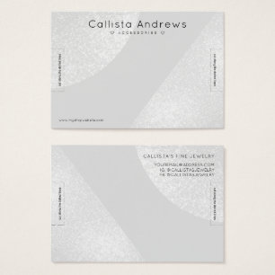 Silver Gray Glitzer Geo Heart Bracelet Display