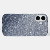 Silver Gray Glitzer Style Case-Mate iPhone Hülle (Rückseite (Horizontal))