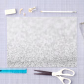 Silver Gray Glitzer White Delicate Gefallen Seidenpapier (Handwerk)