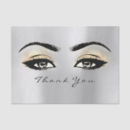 Silver Gray Gold Blush Metallic Danke Augen Seidenpapier