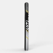 Silver Gray & Gold Shiny Metallic Look Case-Mate iPhone Hülle (Hinten/Rechts)