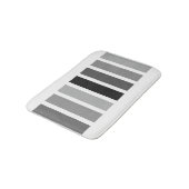 Silver Gray Hues Badematte (Schrägansicht)