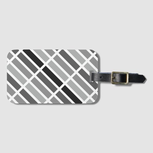 Silver Gray Hues Gepäckanhänger (Vorderseite (Horizontal))