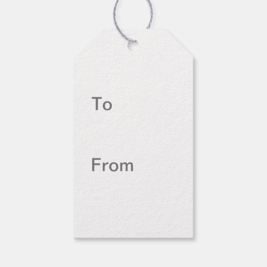 Silver Gray Hues Geschenkanhänger (Rückseite)