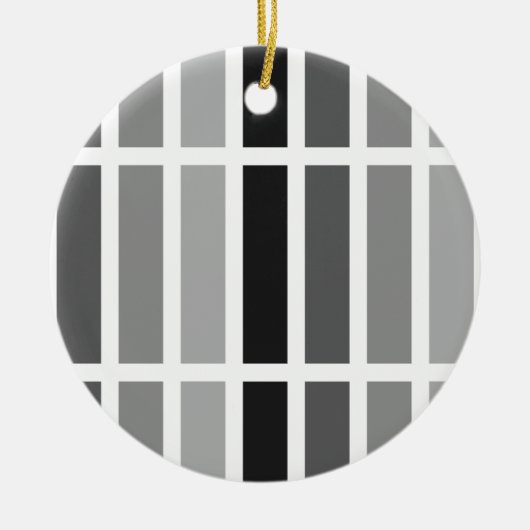 Silver Gray Hues Keramik Ornament (Vorne)