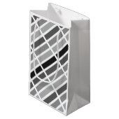 Silver Gray Hues Kleine Geschenktüte (Vorderseite Schrägansicht)