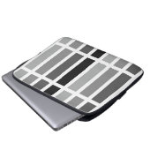 Silver Gray Hues Laptopschutzhülle (Vorne Knopf)