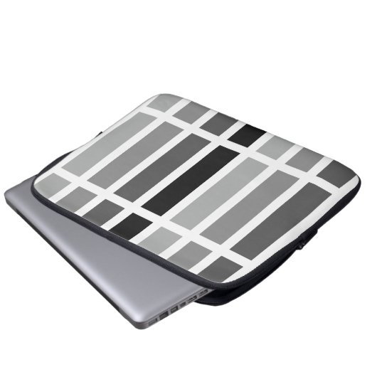 Silver Gray Hues Laptopschutzhülle (Vorne Knopf)