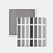 Silver Gray Hues Magnet (Vorderseite/Rückseite)