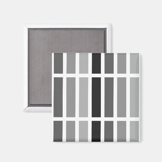 Silver Gray Hues Magnet (Vorderseite/Rückseite)