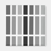 Silver Gray Hues Magnet (Vorne)