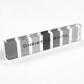 Silver Gray Hues Namensplakette