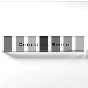 Silver Gray Hues Namensplakette