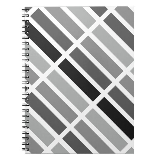 Silver Gray Hues Notizblock (Vorderseite)