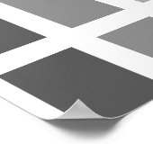 Silver Gray Hues Poster (Ecke)