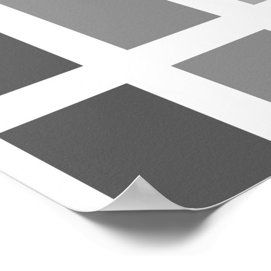 Silver Gray Hues Poster (Ecke)