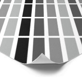 Silver Gray Hues Poster (Ecke)
