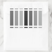 Silver Gray Hues Rechteckiger Aufkleber (Tasche)