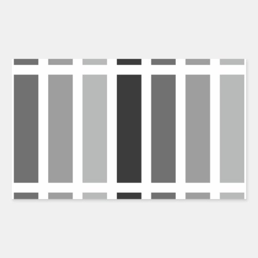 Silver Gray Hues Rechteckiger Aufkleber (Vorderseite)