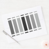 Silver Gray Hues Rechteckiger Aufkleber (Umschlag)