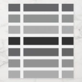 Silver Gray Hues Weinetikett (Einzelnes Label)