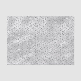 Silver Gray Imitate Glitzer Cheetah Spots Seidenpapier