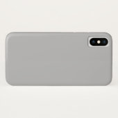 Silver Gray iPhone X Case (Rückseite (Horizontal))