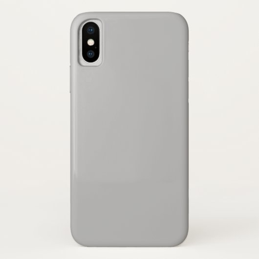 Silver Gray iPhone X Case (Rückseite)