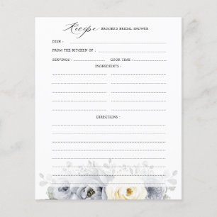 Silver Gray Ivory Floral Boho Brautparty Rezept