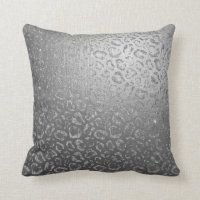 Silver Gray Leopard Skin Glam Safari