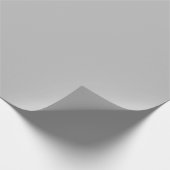 Silver Gray Matte Wrapping Paper Geschenkpapier (Ecke)