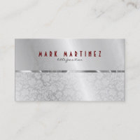 Silver Gray Metallic Design & Damasks - monogravie