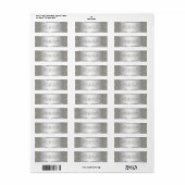 Silver Gray Metallic Muster Wirbel (Vorne)