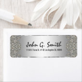 Silver Gray Metallic Muster Wirbel 2 (Insitu)